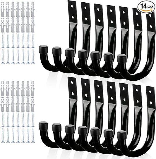 KURUI Large Metal Wall Hooks for Hanging Living Room/Bedroom/Garage by KURUI
