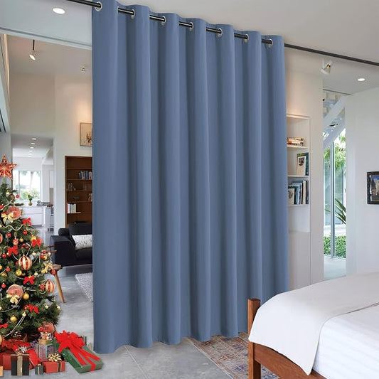 RYB HOME Privacy Room Divider Curtains Blackout Thermal Insulating Soundproof by RYBHOME