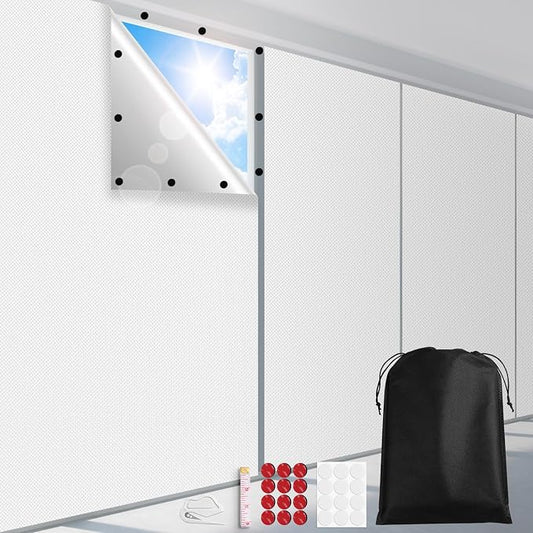 FADOTY Blackout Curtains for Bedroom, Portable 100% Black Out Window Cover Film by FADOTY