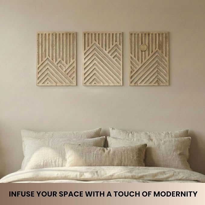 qmmp Modern Wooden Wall Sculptures - Image 2