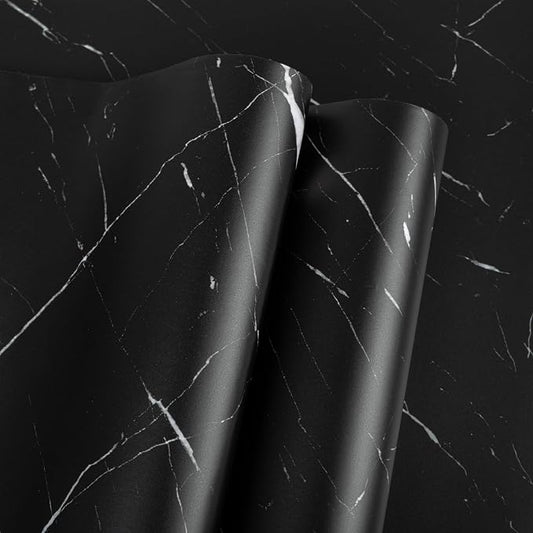 Abyssaly Black Marble Contact Paper Peel and Stick Countertops Waterproof Stick by Abyssaly