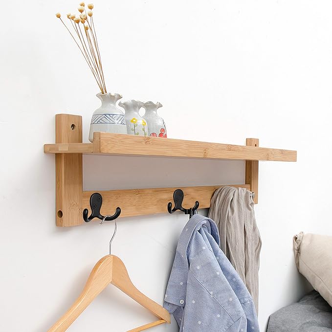 IBosins 28 Pack Heavy Duty Double Prong Coat Hooks Wall Mounted - Image 4