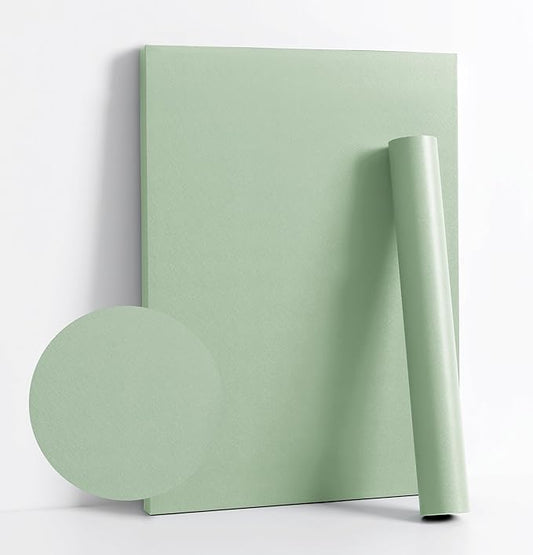 Dimoon 787''x17.7'' Green Peel and Stick Wallpaper Contact Paper Modern Self by DIYYOURMOON