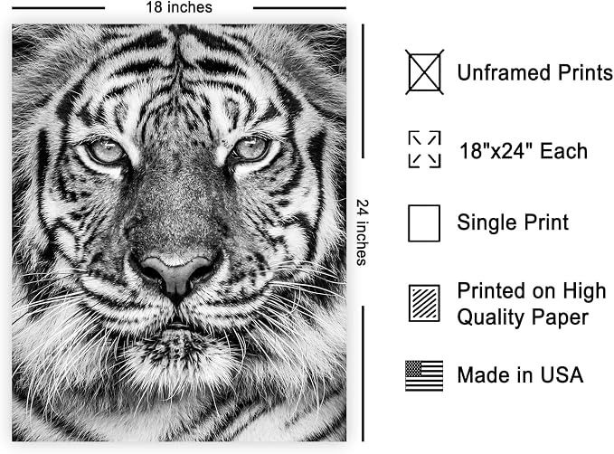 Poster Master Vintage Tiger Face Print - Image 2