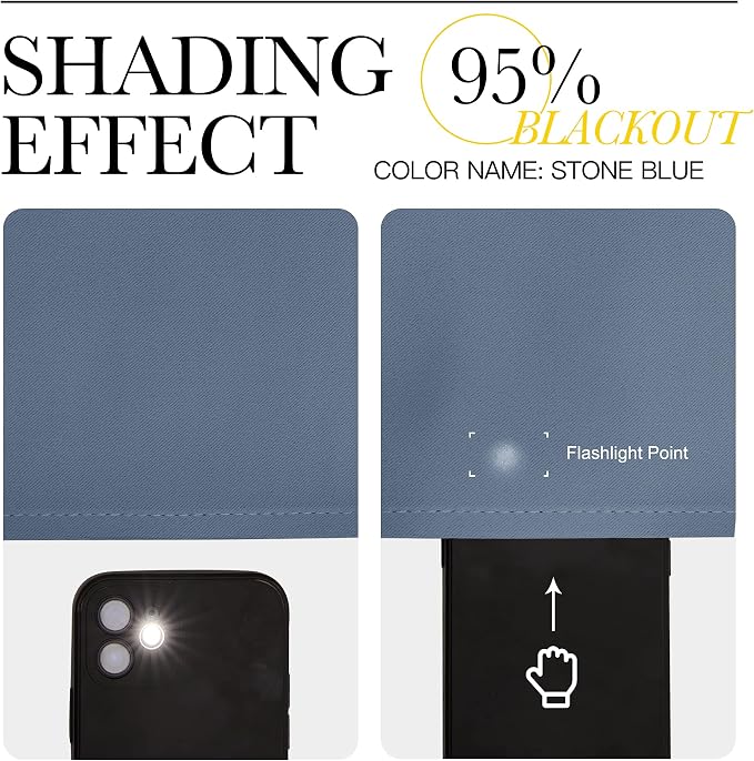 NICETOWN Living Room Blackout Curtains 90 inches Long, Thermal Insulated Noise - Image 5