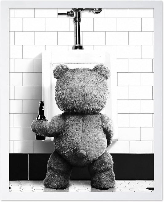 Poster Master Funny Teddy Bear Print by PosterMaster