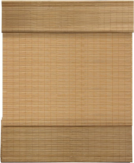 LazBlinds Cordless Bamboo Roman Shades, Custom Light Filtering Window Treatment by LazBlinds