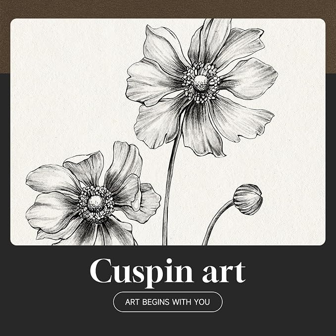 Framed Black and White Floral Wall Art - Image 7