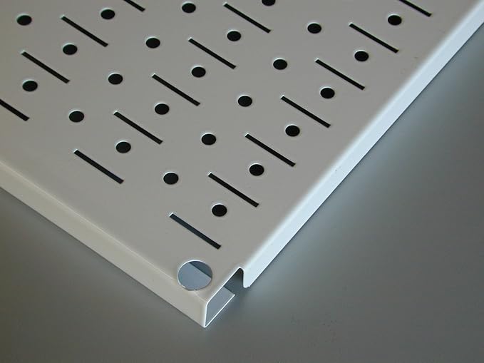 Wall Control Pegboard 32in x 16in White Metal Pegboard Tool Board Panel - Image 4