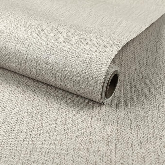 Grasscloth Peel and Stick Wallpaper Gray Faux Linen Contact Paper 15.7inch x by MANONIRIA