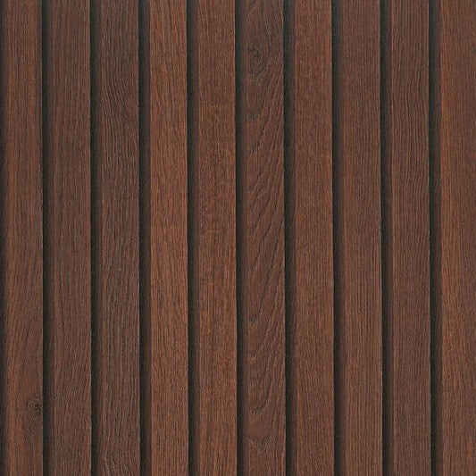 VEELIKE Dark Walnut Wood Slat Wallpaper Peel and Stick Wood Grain Panel by VEELIKE