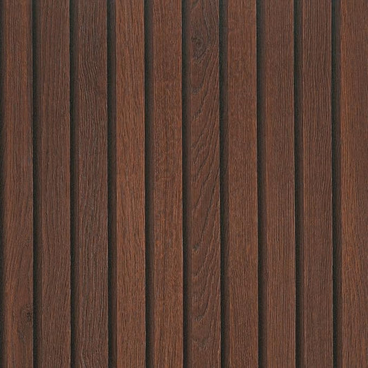 VEELIKE Wide Dark Walnut Wood Slat Peel and Stick Wallpaper Wood Contact Paper by VEELIKE