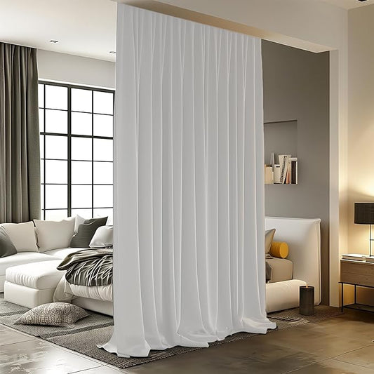 Room Divider Curtains for Ceiling Track Rod, 8.3 ft Wide x 7 ft Tall, 1 Panel by RoomDarkning