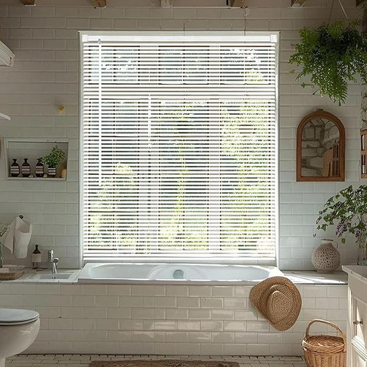 Cordless Vinyl Mini L Blinds 36" W x 72" H, Light Filtering, Arrive 1/2 Inch by Unknown