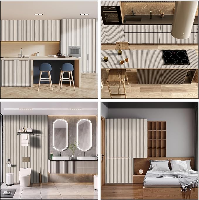 Wood Slat Peel and Stick Wallpaper - Image 3