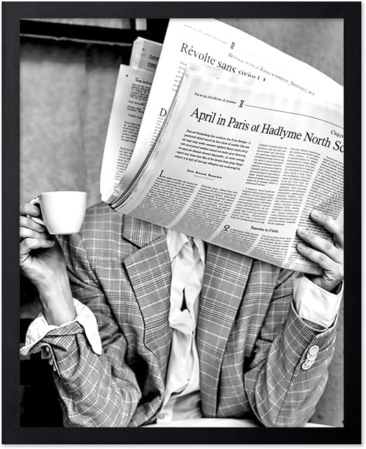 Poster Master Drinking Coffee Print by PosterMaster