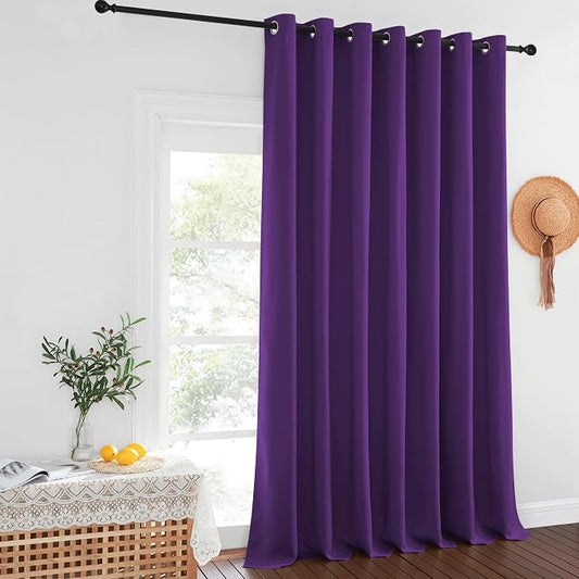 NICETOWN Blackout Curtains for Sliding Glass Door Room Divider Noise Reduce by NICETOWN