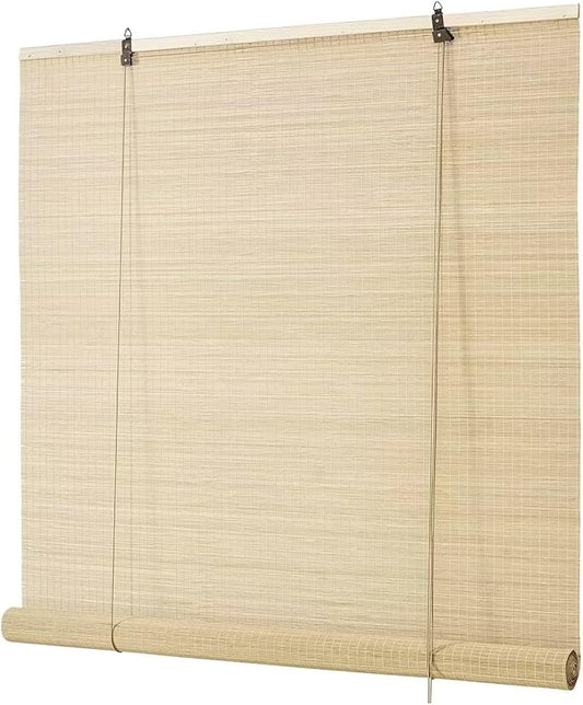 Bamboo Blinds for Interior Windows, Custom Roller Shades for Indoor Window and by BAYUE