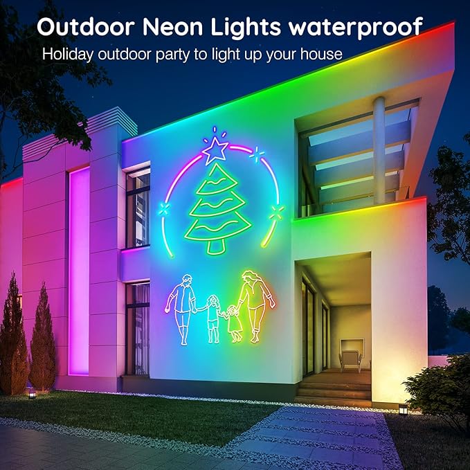 AILBTON 120Ft Neon Rope Lights, Flexible Led Rope Lights Control - Image 6