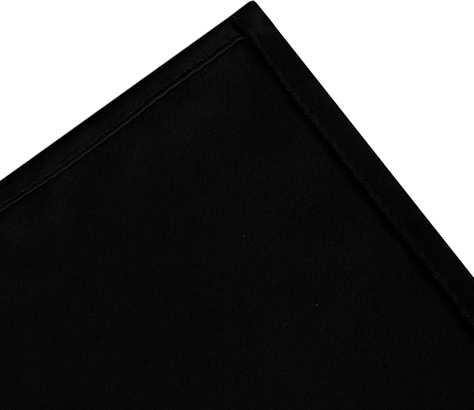 LEMOMO Black Blackout Curtains 42 x 54 Inch Length Set of 2 Panels Grommet - Image 8