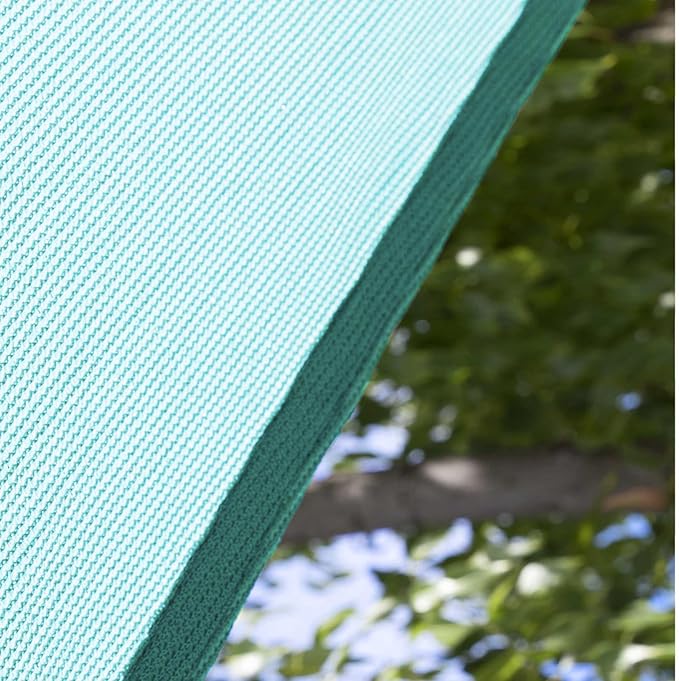 Amgo Custom Size 18' x 22' x 28.4' Turquoise Triangle Sun Shade Sail UPF50+ AGTAPRT12, Order to Make Canopy Awning, 95% UV Blockage, Water & Air Permeable, Commercial Standard (We Customize)