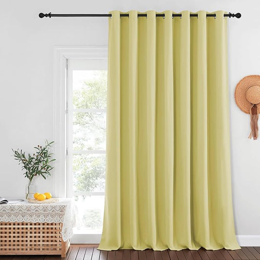 NICETOWN Paler Yellow Blackout Curtains by NICETOWN