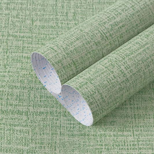 Guvana Grasscloth Peel and Stick Wallpaper Green Textured Contact Paper Modern by Guvana