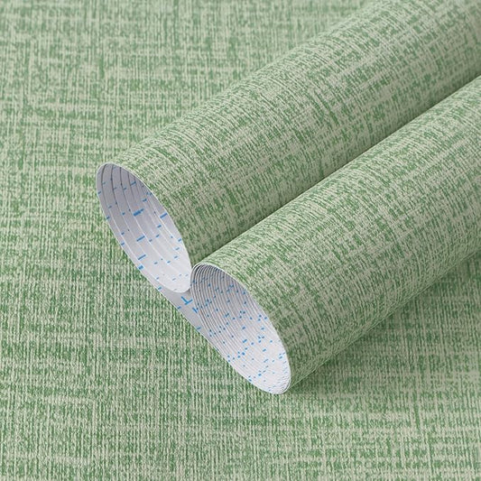 Guvana Grasscloth Peel and Stick Wallpaper Green Textured Contact Paper Modern by Guvana