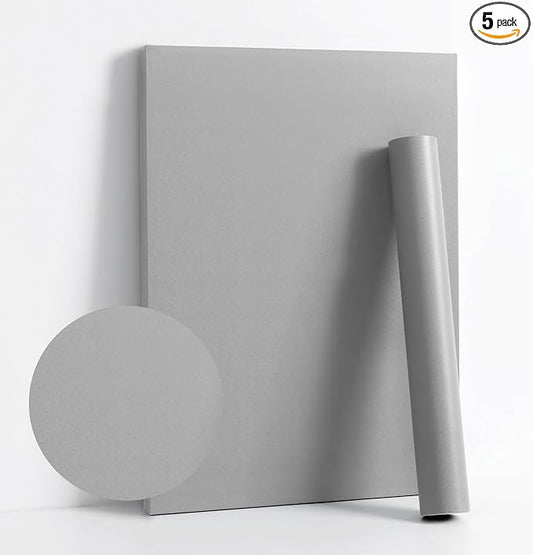 Dimoon 236''x17.7'' Grey Peel and Stick Wallpaper Contact Paper Modern Self by DIYYOURMOON