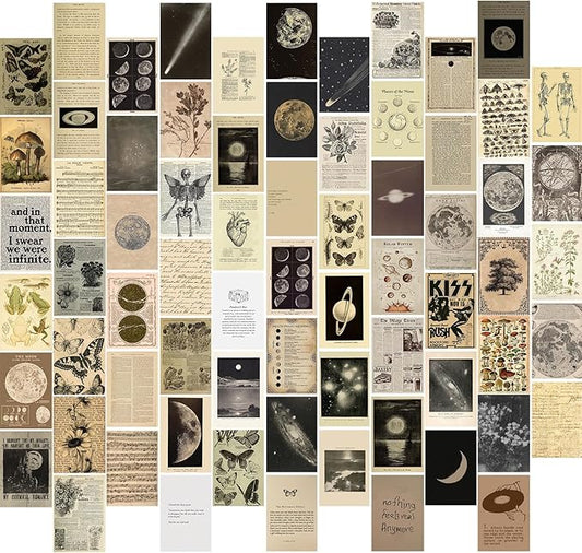 KBKBART Vintage Wall Collage Kit Aesthetic Pictures, Cute Photo Collage Posters by KBKBART