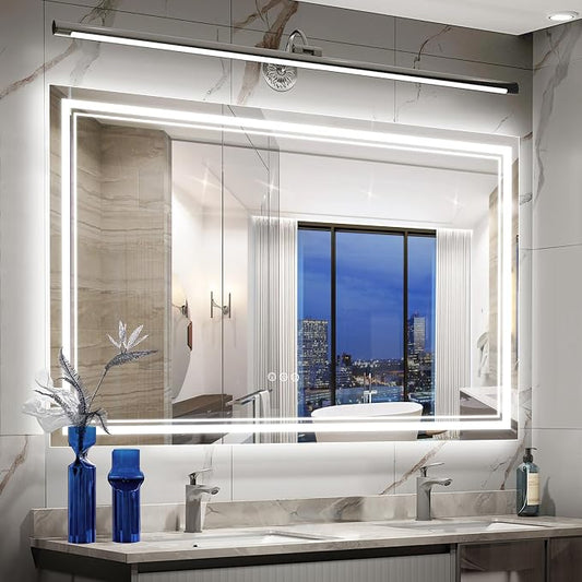 Ratsamee 72x40 Inch Led Mirror for Bathroom by RATSAMEE