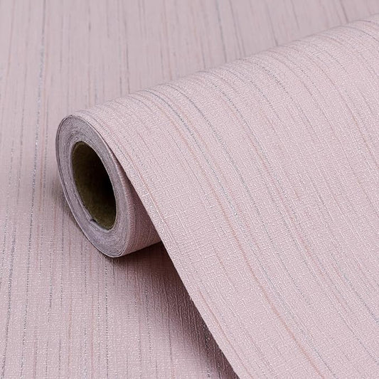 Pink Grasscloth Peel and Stick Wallpaper Texture Contact Paper A Set of 15.7" X by Biyoeepeelstickwallpaper