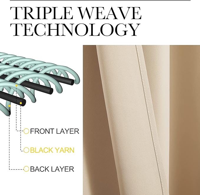 NICETOWN Closet Door Heavy Curtain, Room Dividers Shade Screens Partitions - Image 4