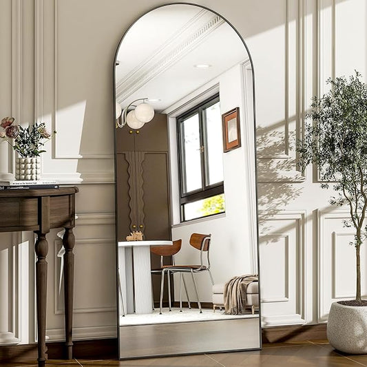 57" x 20" Arched Full Length Mirror by WISSMILESHOME