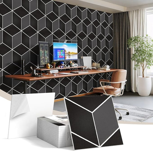 12Pack Acoustic Panels, Self-Adhesive Sound Proof Panels by ArtVivid