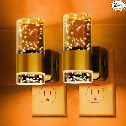 L LOHAS LED Night Lights Plug into wall, Amber Night Light by LLOHASLED