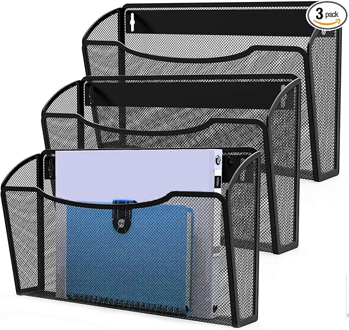 MINDEPOT Wall File Organizer 3 Pack by MINDEPOT