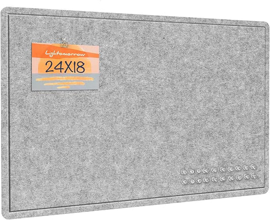 Lightomorrow Bulletin Board, 24 x 18 inches Felt Board by Lightomorrow