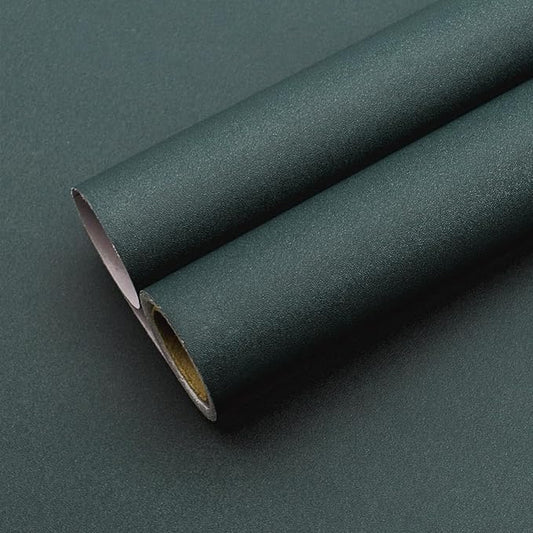 Yancorp 16"x394" Matte Emrald Green Peel and Stick Wallpaper Removable Contact by YancorpHomeDecor