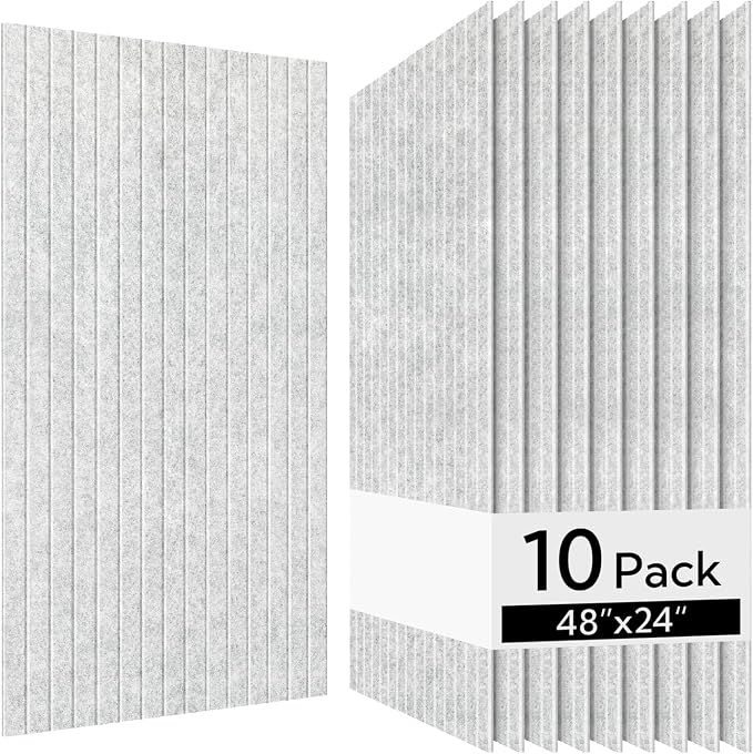 Olanglab Acoustic Wall Panels 10 Pack, 48 x 24 per Acoustic Panels Sound by Olanglab
