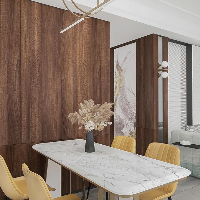 Walnut Wood Contact Papaer for Countertops Waterproof 24x197 inch Wood Peel and - Image 9