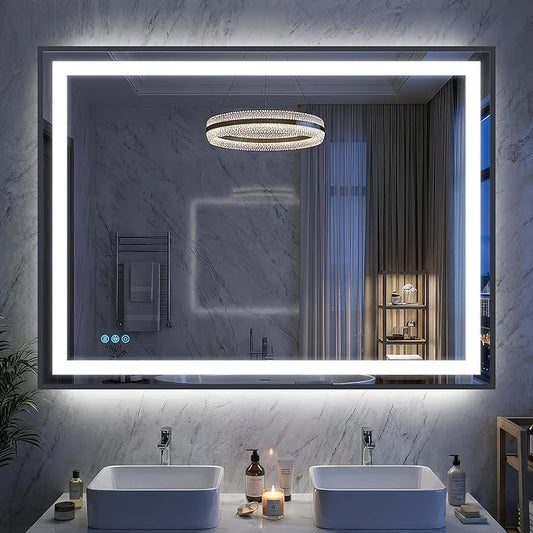 Antok 48X36 LED Bathroom Mirror by AntokMirror
