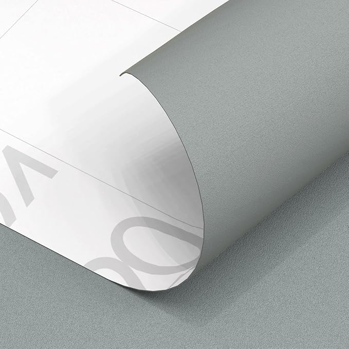 Yancorp 16"x120" Matte Gray Contact Papaer Peel and Stick Wallpaper Vinyl Wrap - Image 7