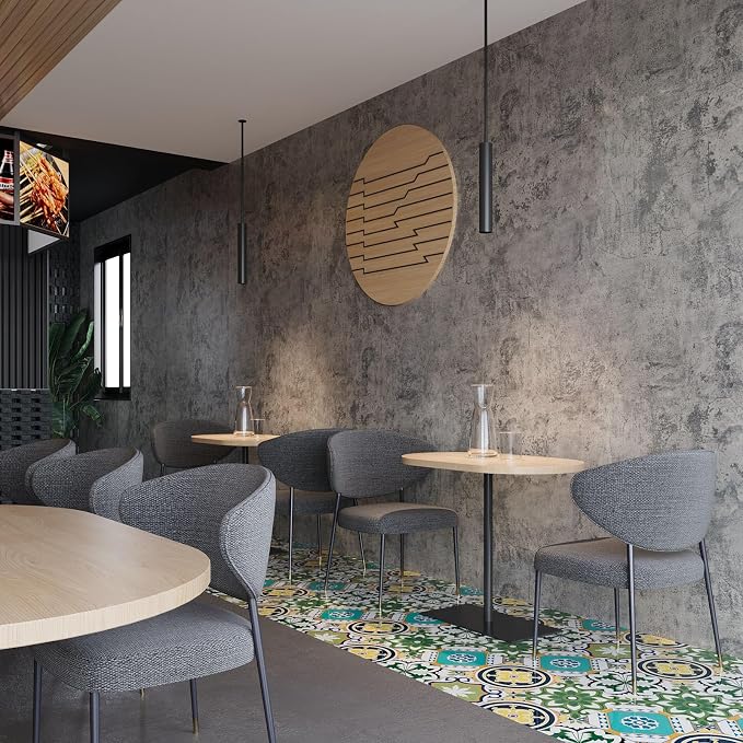 BAYYA 24x354 inch Gray Concrete Wallpaper Roll Peel Stick Grey Textured Thick - Image 3