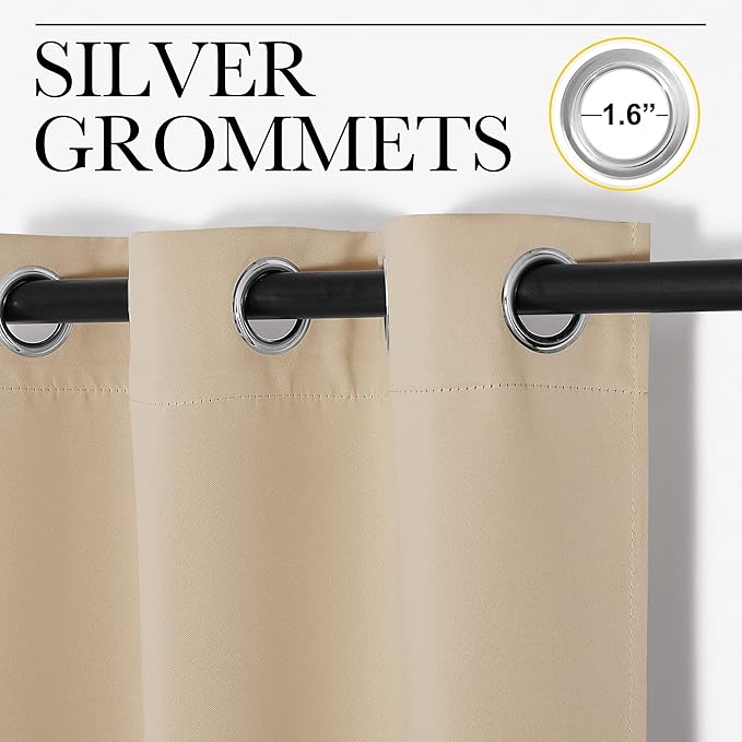 NICETOWN Closet Curtain for Bedroom Door, Faux Folding Accordion Doors - Image 5
