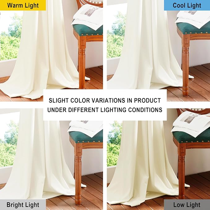 NICETOWN Luxury Velvet Curtains 72 inches, Sound Reducing Heavy Matt Solid Rod - Image 3