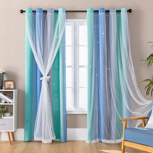 XiDi Dream Star Blackout Curtains by Addsomecolortolife