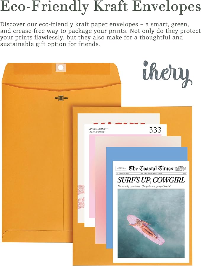 iHery Unframed Trendy NewsPaper Wall Art Prints, 12x16in Canvas Wall Art Prints - Image 4