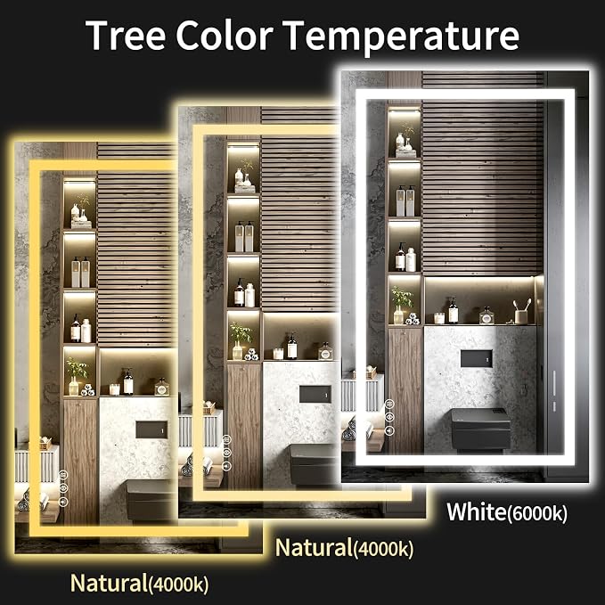 LED Bathroom Mirrors 28"x48" Bathroom Mirror - Image 5