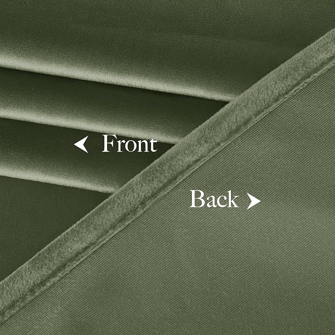 NICETOWN Sage Green Blackout Curtains 72 inches Long 2 Panels, Farmhouse and - Image 8
